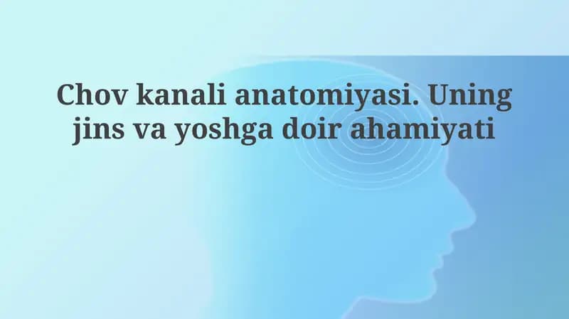 Chovkanalianatomiyasi