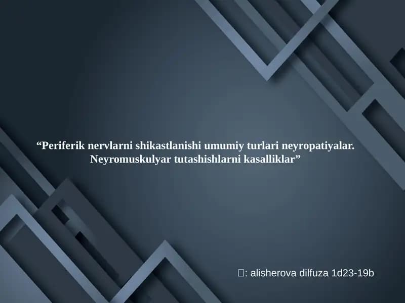 Periferik Nerv Sistemasi