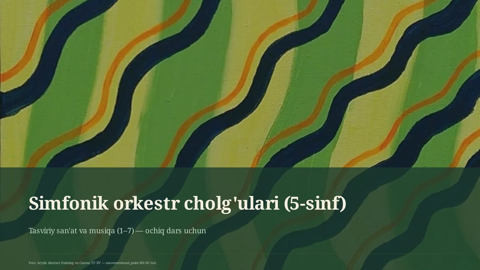 Simfonik orkestr cholg'ulari (5-sinf)