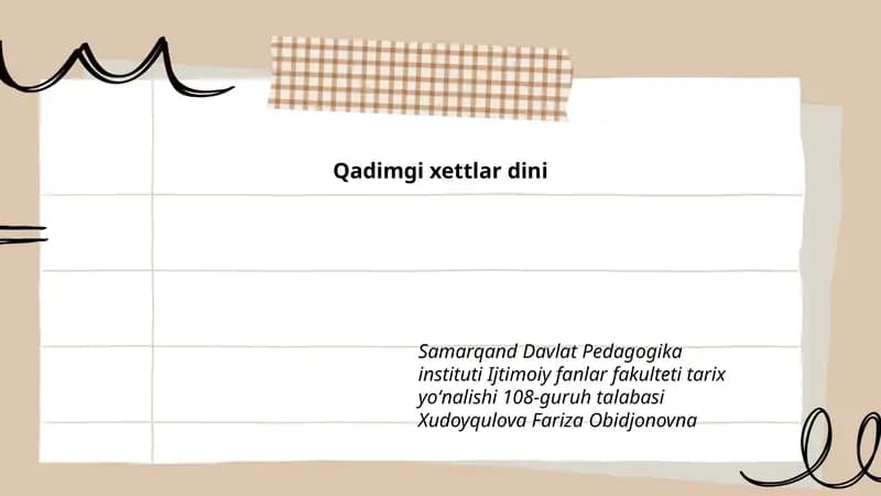 Qadimgi xettlar dini