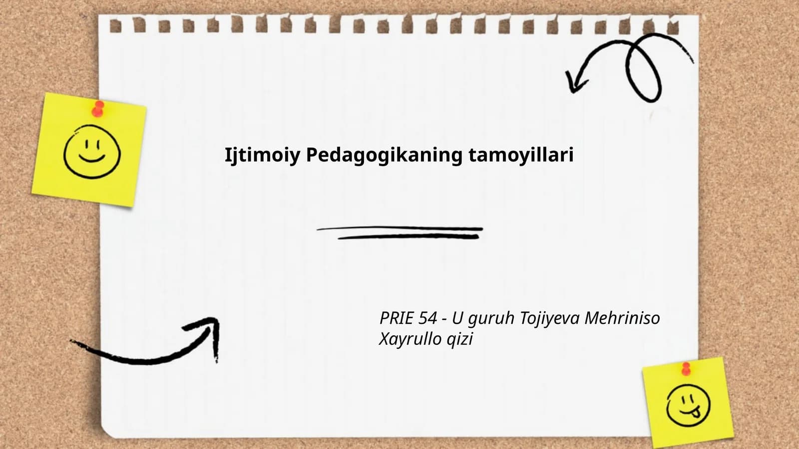 Ijtimoiy Pedagogikaning tamoyillari