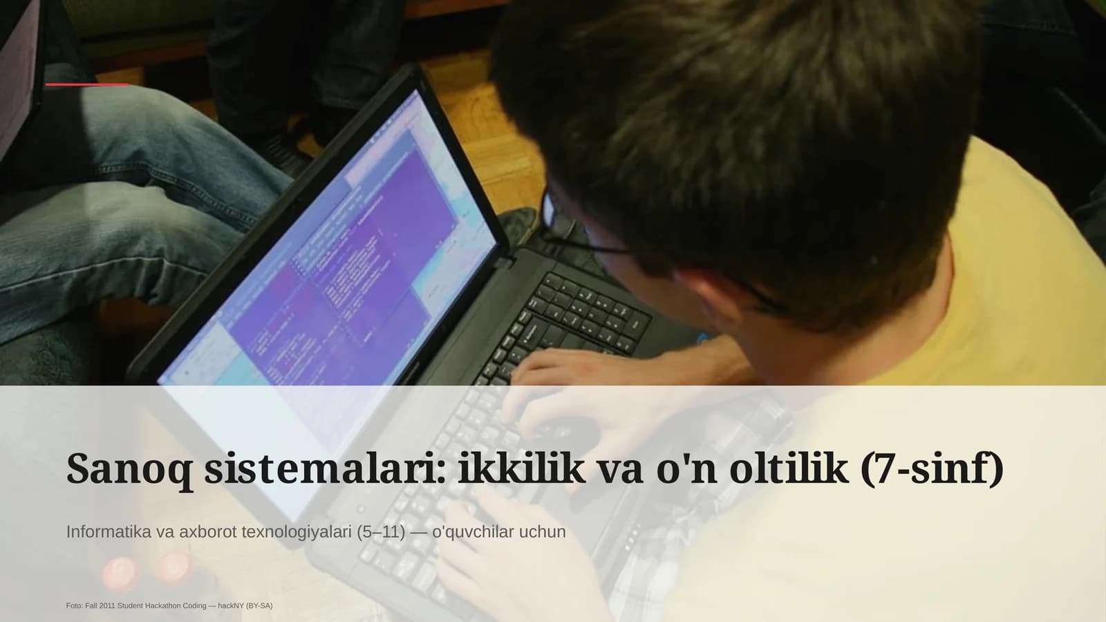 Informatika va axborot texnologiyalari (5–11) — o'quvchilar uchun