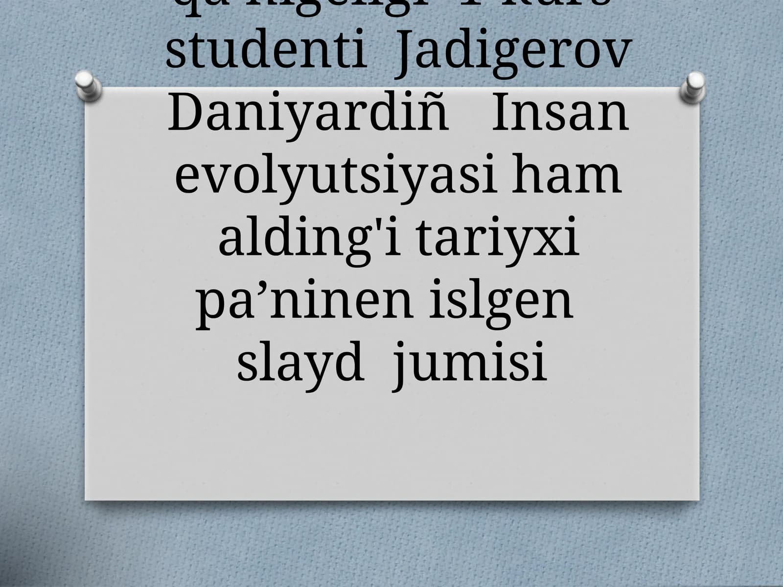 Insan evolyutsiyasi