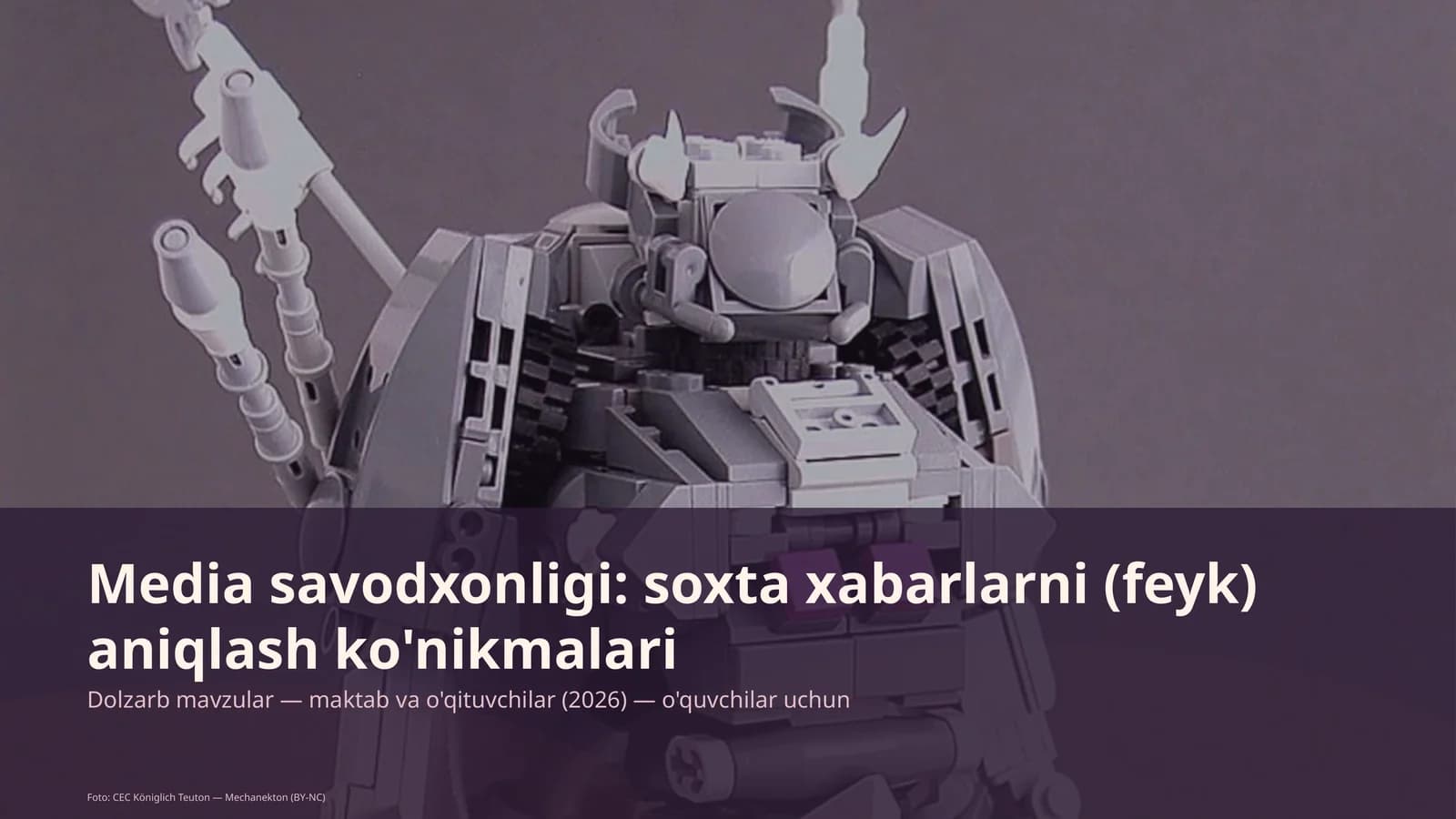 Media savodxonligi: soxta xabarlarni (feyk) aniqlash ko'nikmalari