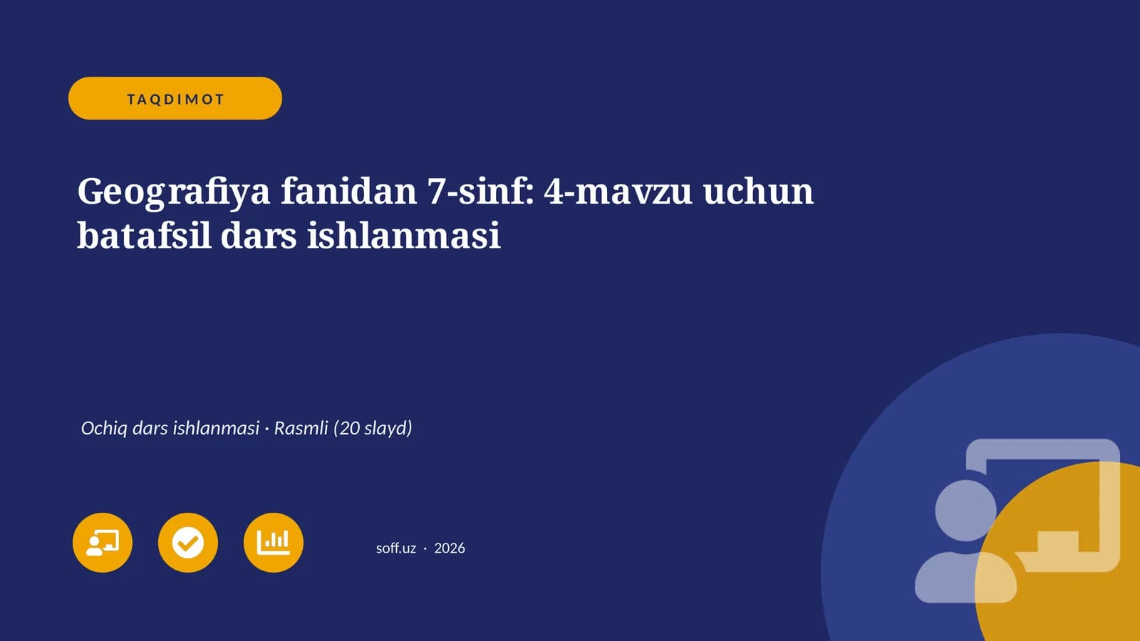 Geografiya fanidan 7-sinf: 4-mavzu uchun batafsil dars ishlanmasi