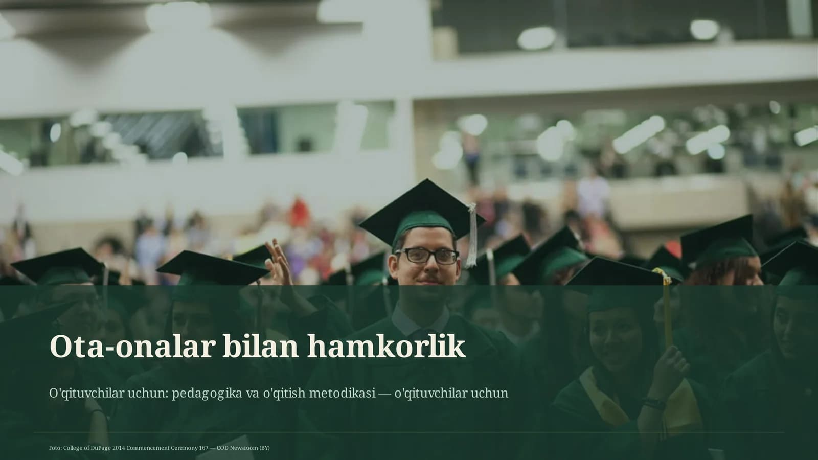O'qituvchilar uchun: pedagogika va o'qitish metodikasi