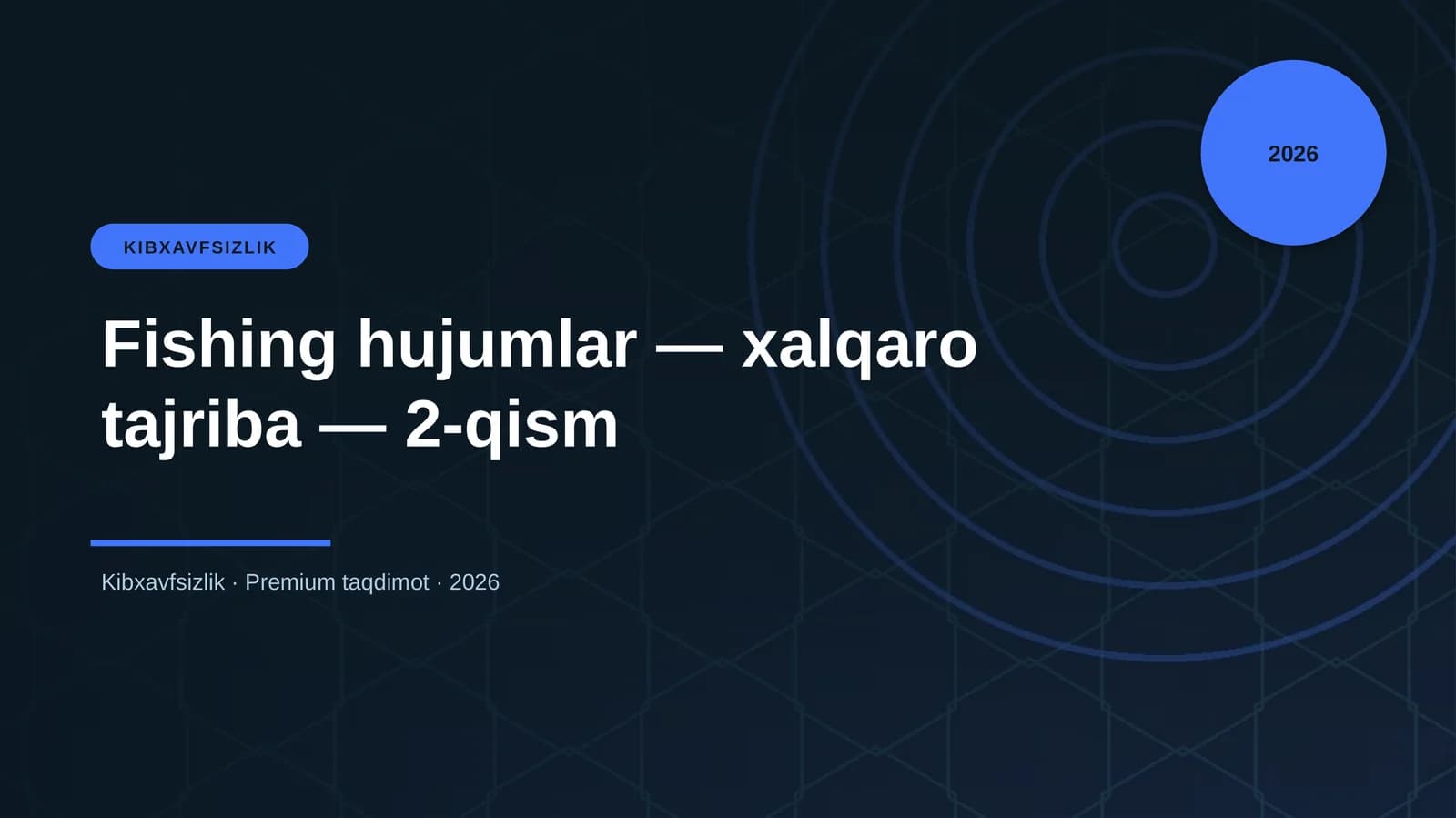Fishing hujumlar — xalqaro tajriba — 2-qism