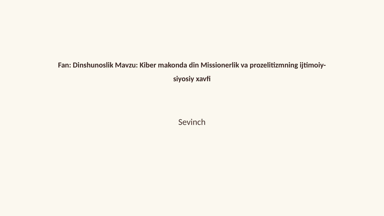 Kiber makonda dinshunoslik