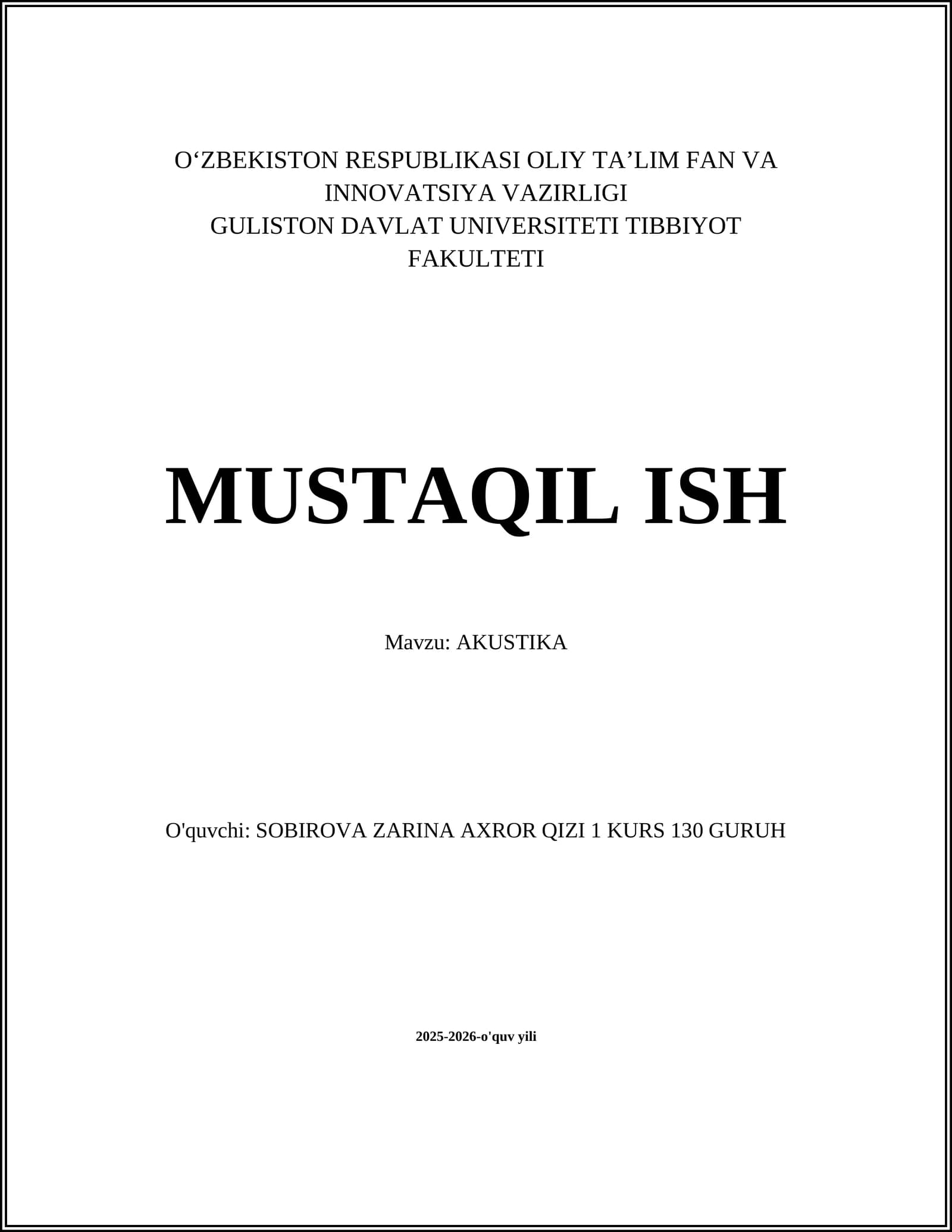 AKUSTIKA