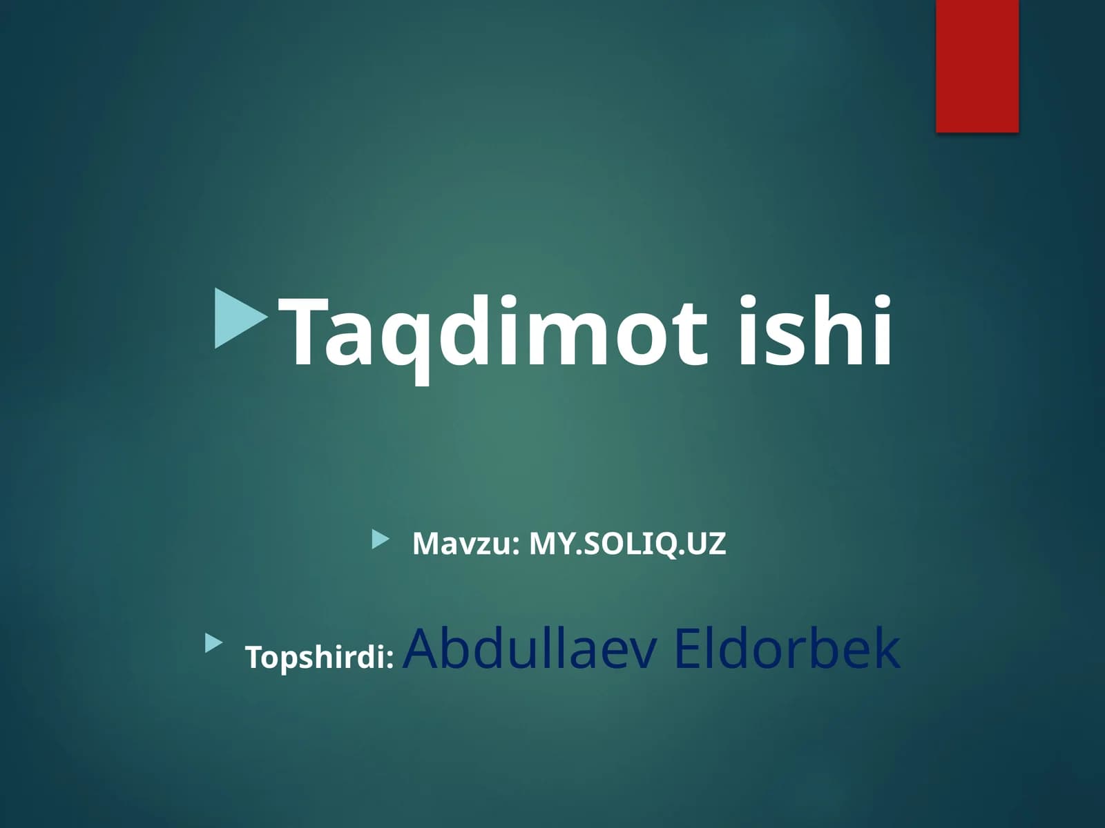 Soliq turlari
