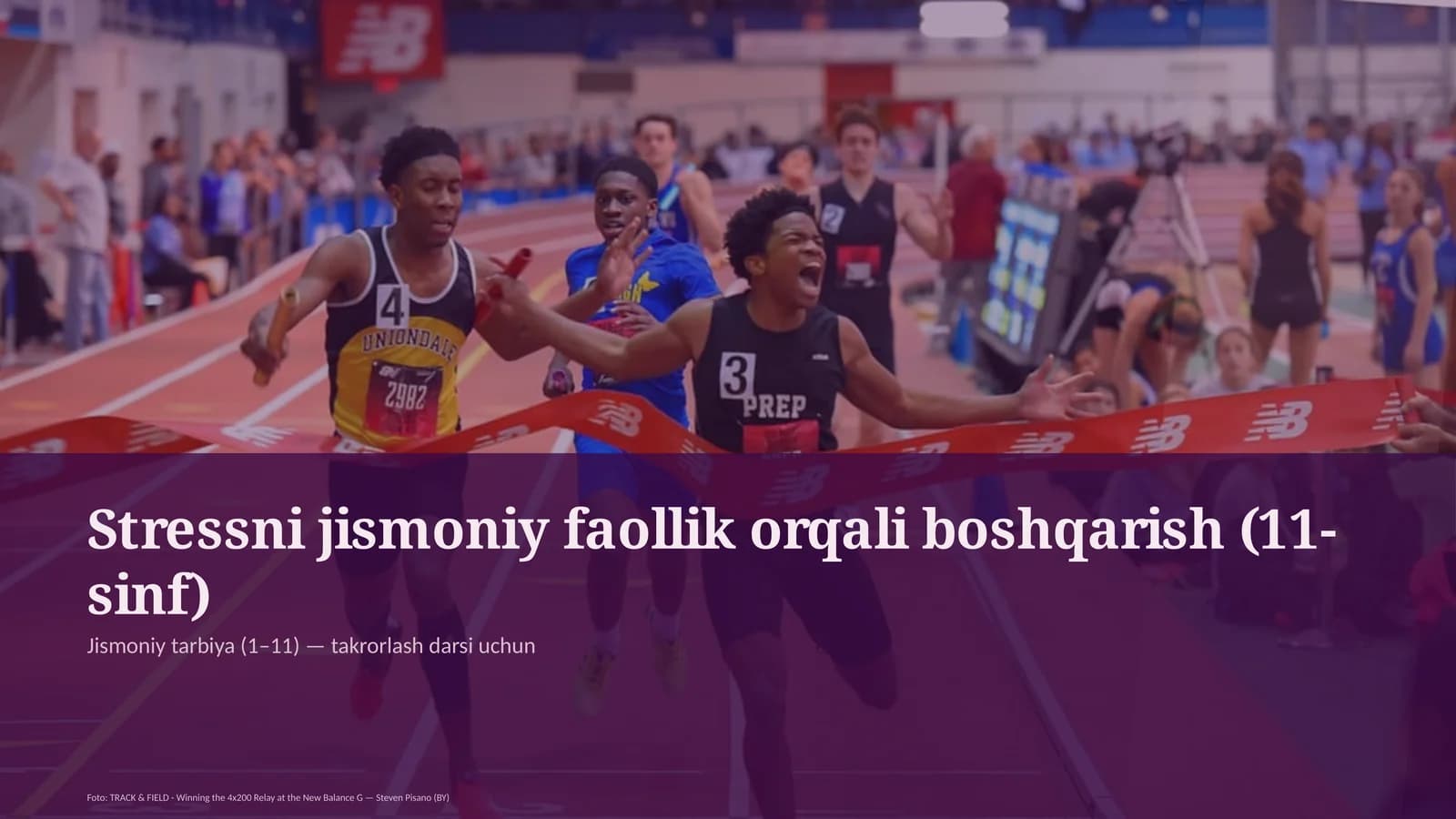 Stressni jismoniy faollik orqali boshqarish (11-sinf)