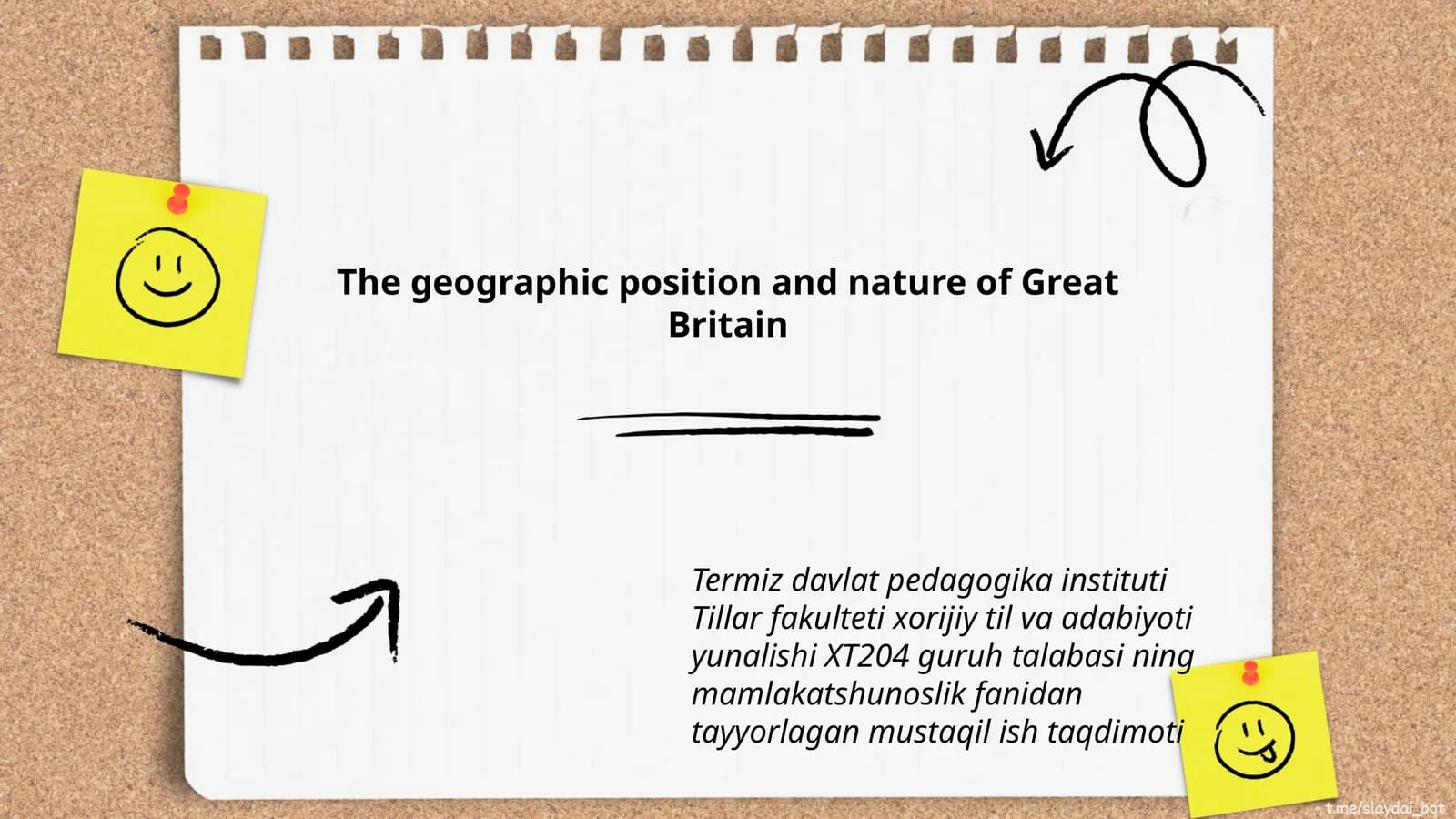 The geographic position and nature of Great Britain