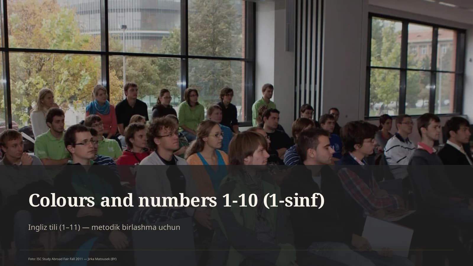 Colours and numbers 1-10 (1-sinf)