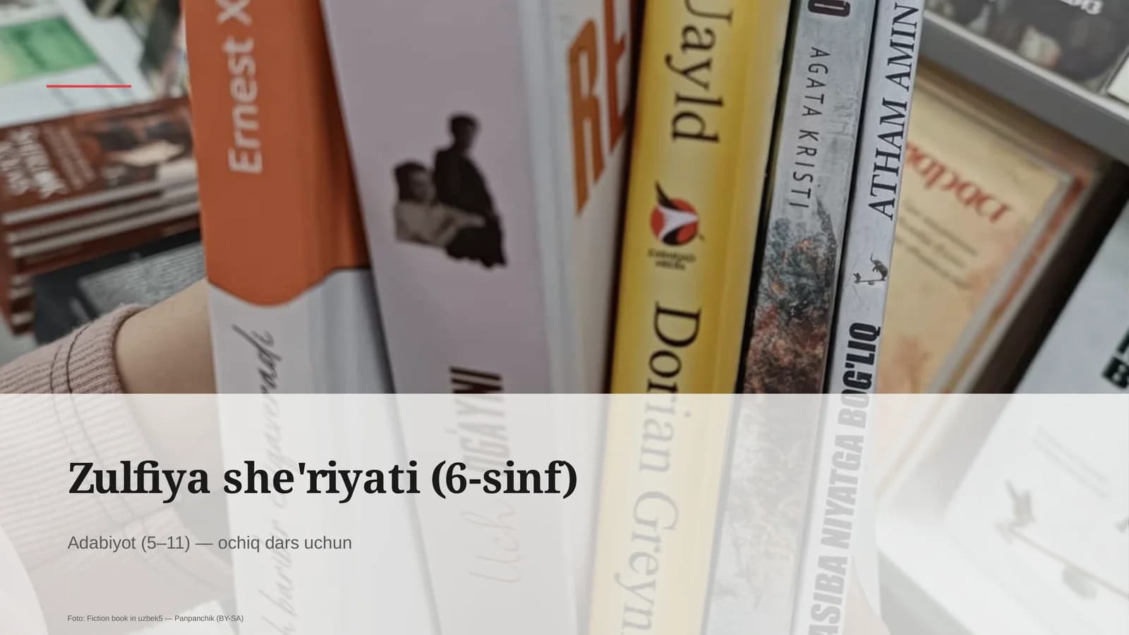 Zulfiya she'riyati (6-sinf)