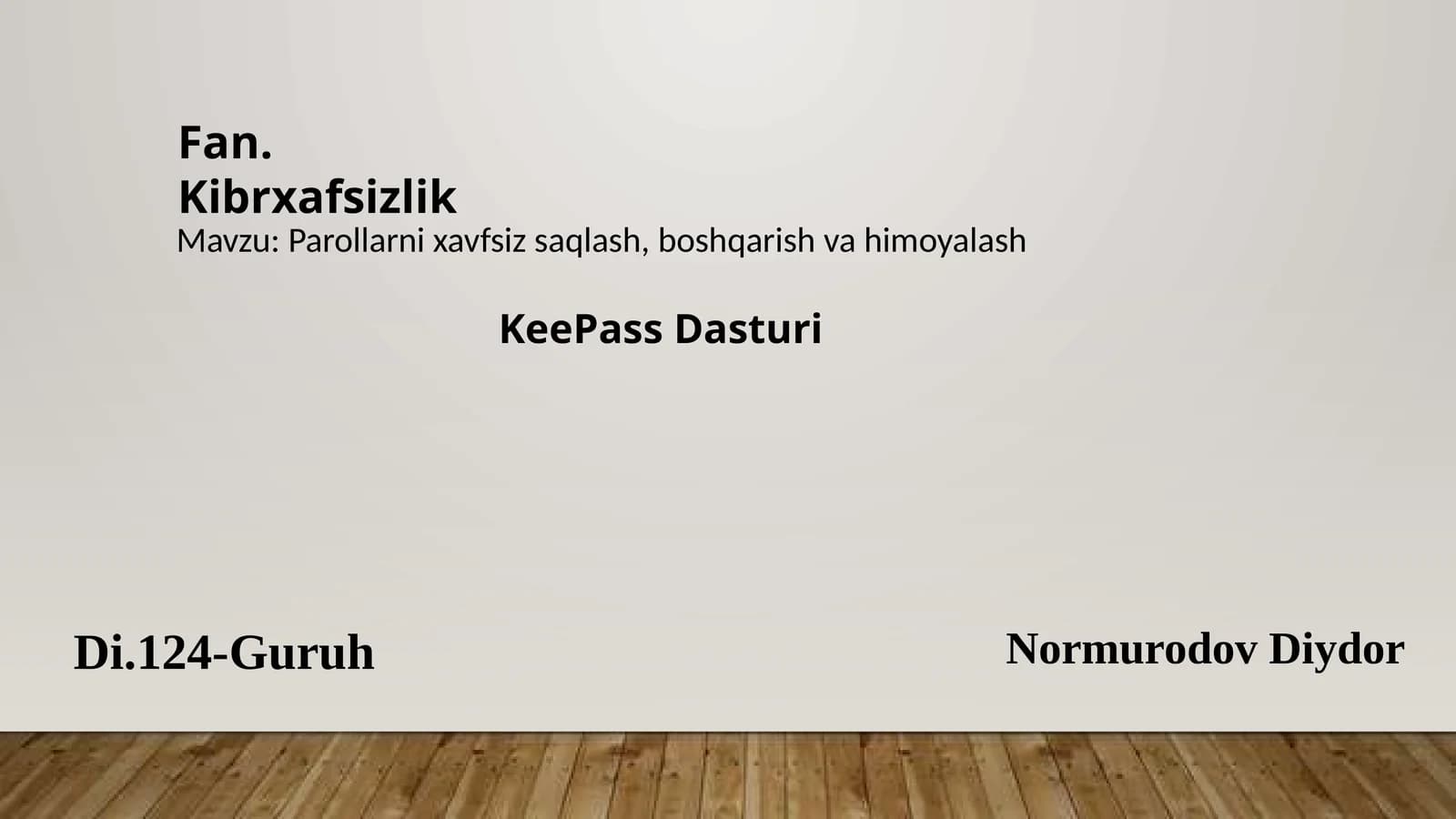 KeePass Dasturi