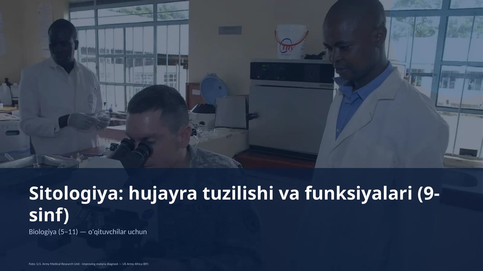 Sitologiya: hujayra tuzilishi va funksiyalari (9-sinf)