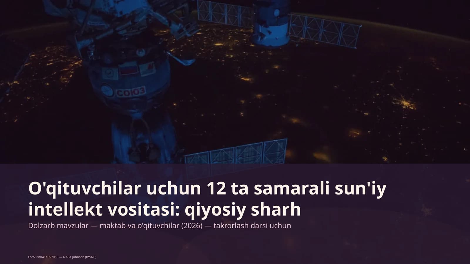 Dolzarb mavzular — maktab va o'qituvchilar