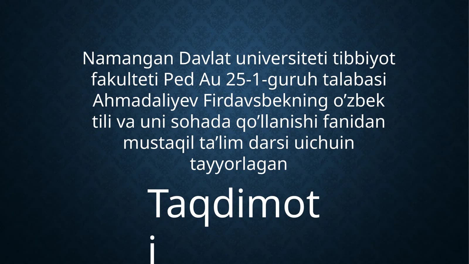 O‘zbek tilining asosiy imlo qoidalari
