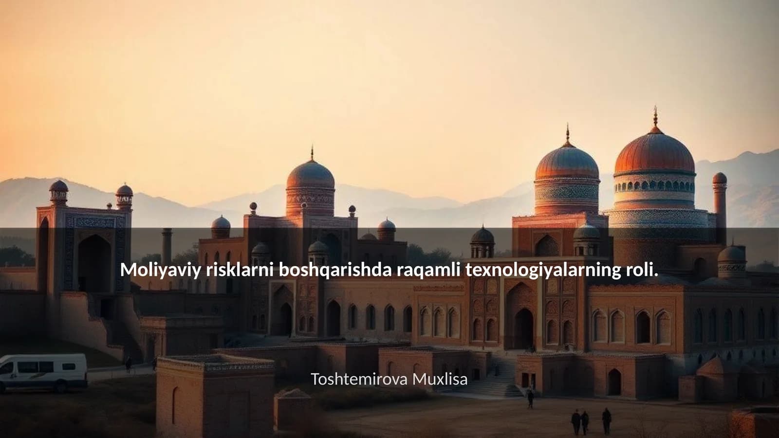 Moliyaviy risklarni boshqarishda raqamli texnologiyalarning roli
