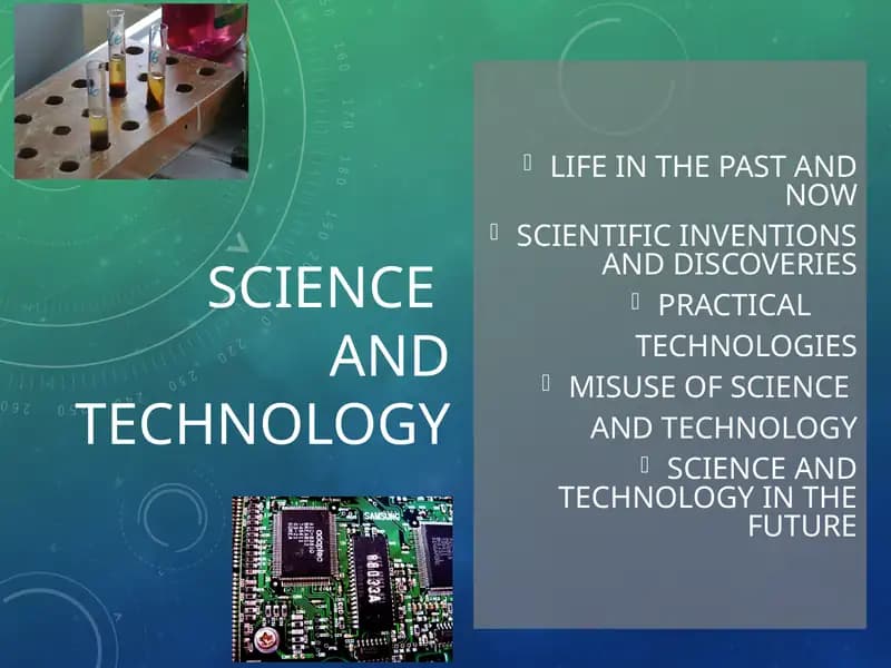 SCIENCE AND TECHNOLOGY