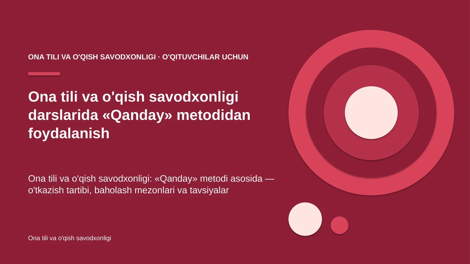 ona tili va o'qish savodxonligi darslarida qanday metodidan foydalanish 4362