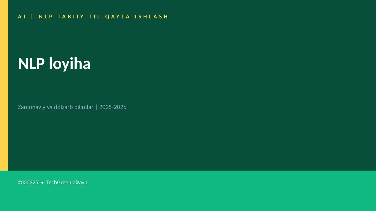 NLP loyiha