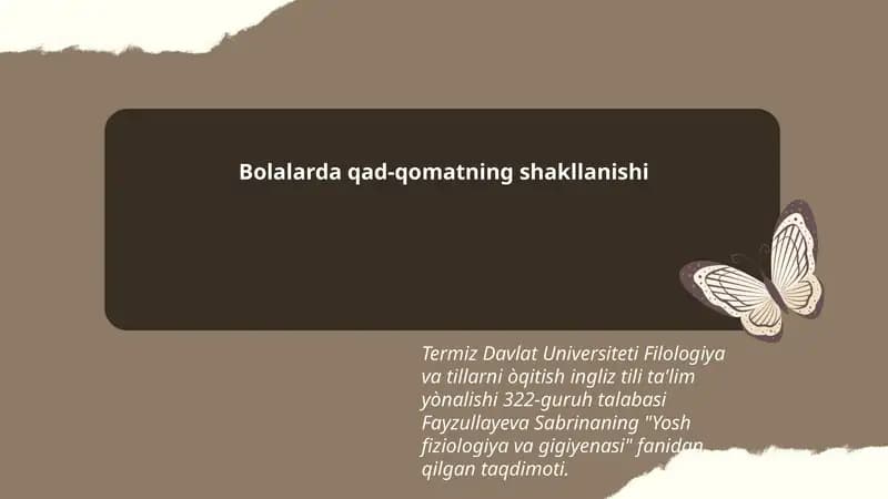 Yosh fiziologiya va gigiyenasi
