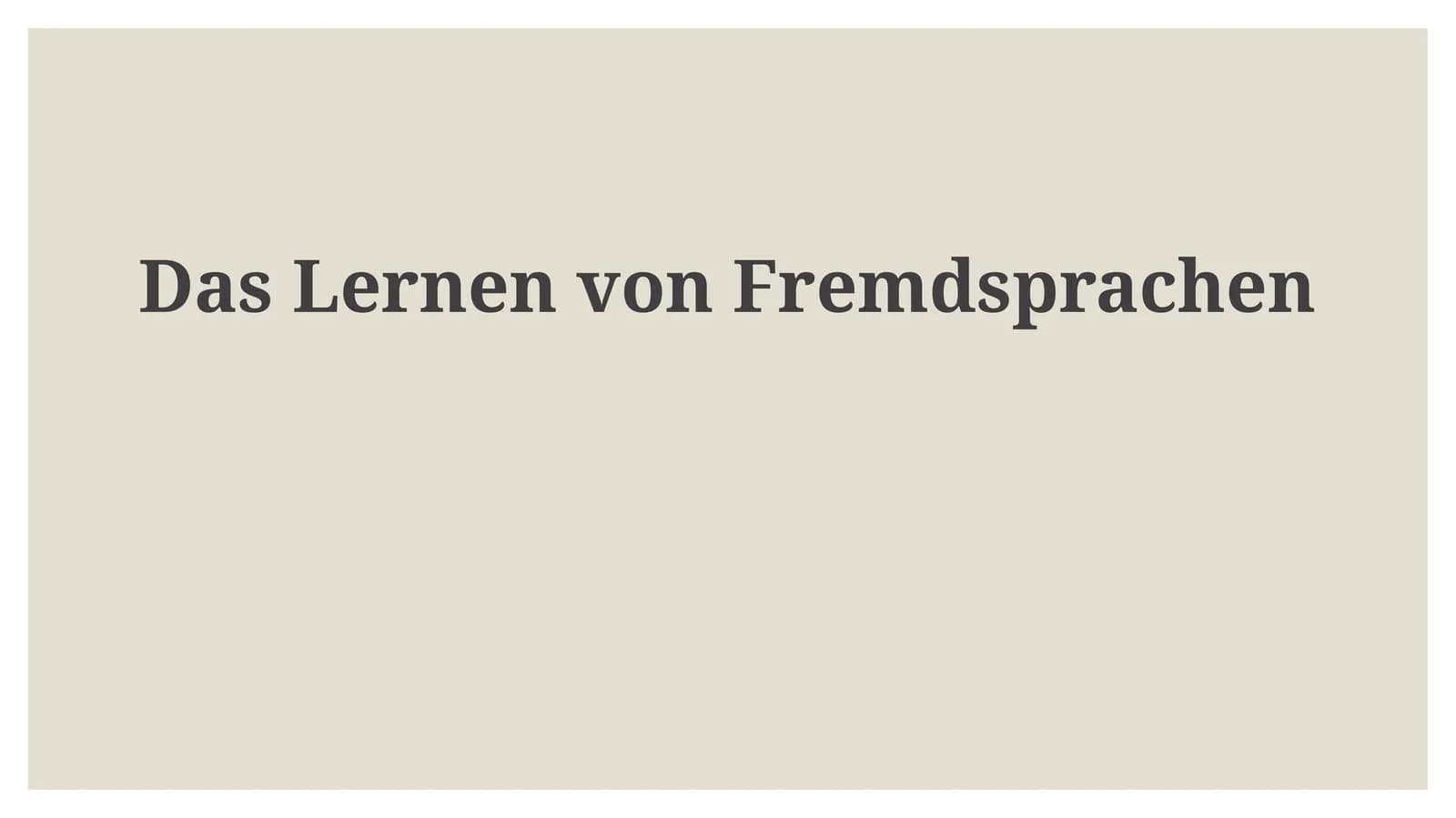 DasLernenvonFremdsprachen