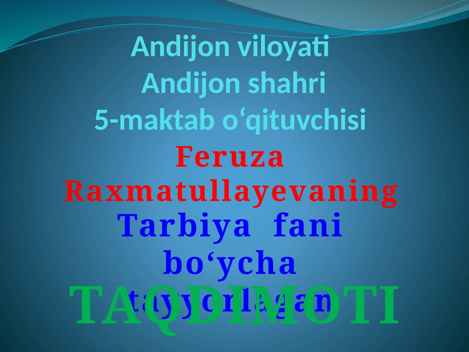 IFTIXORIMSAN-JANNATMAKON O‘ZBEKISTON