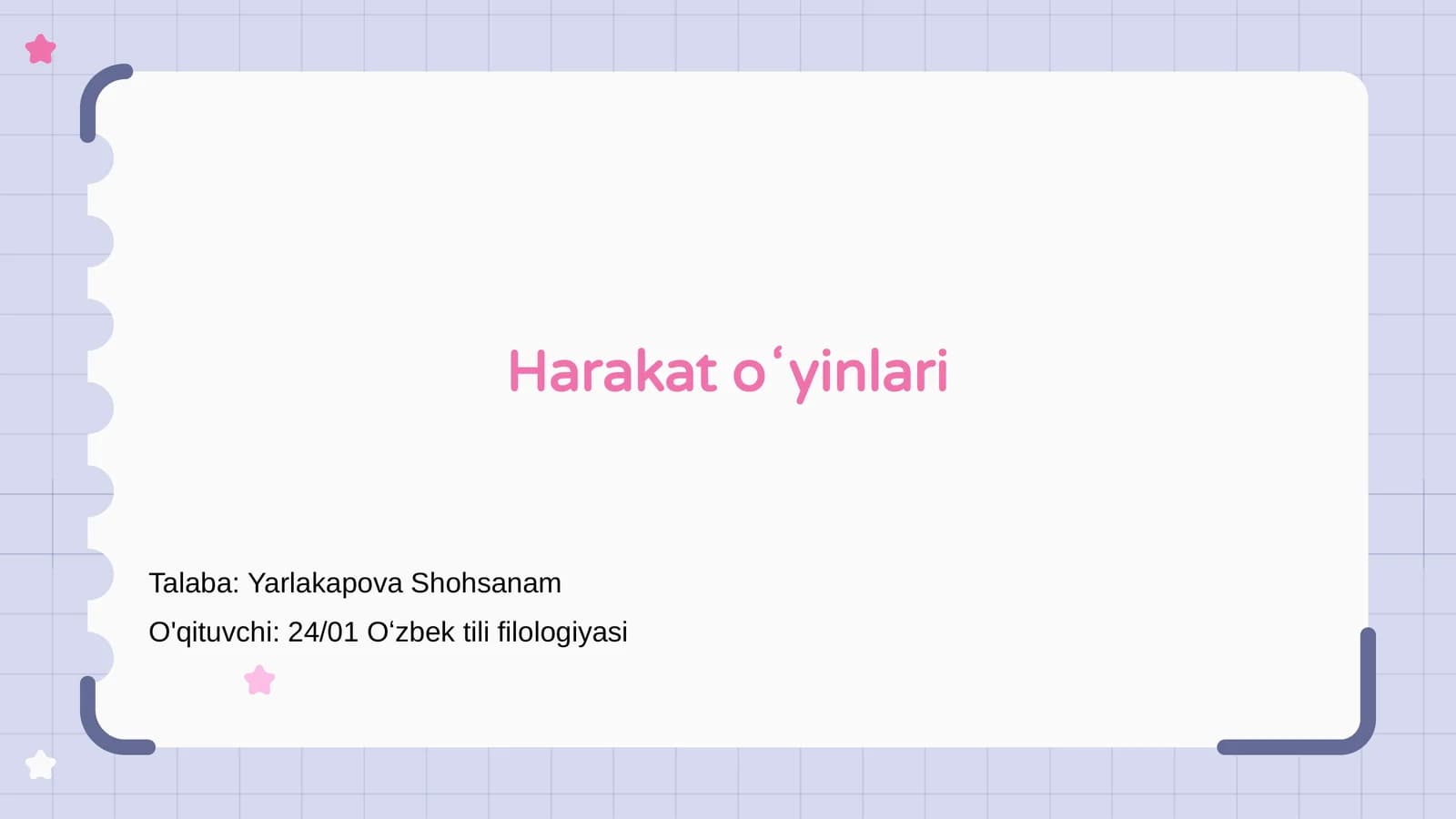 Harakat oʻyinlari