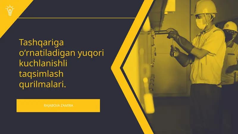 Tashqariga oʻrnatiladigan yuqori kuchlanishli taqsimlash qurilmalari