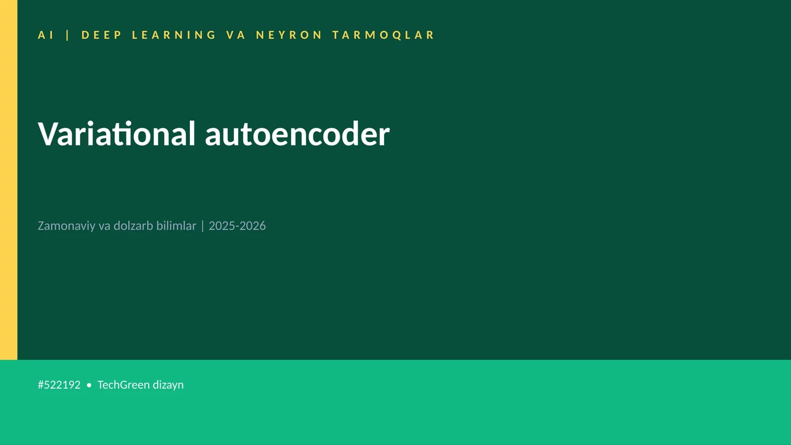 Variational autoencoder