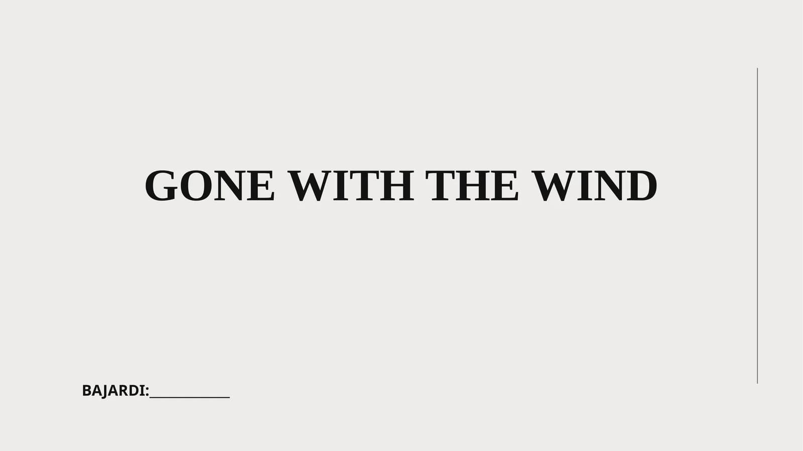 Gone with the Wind