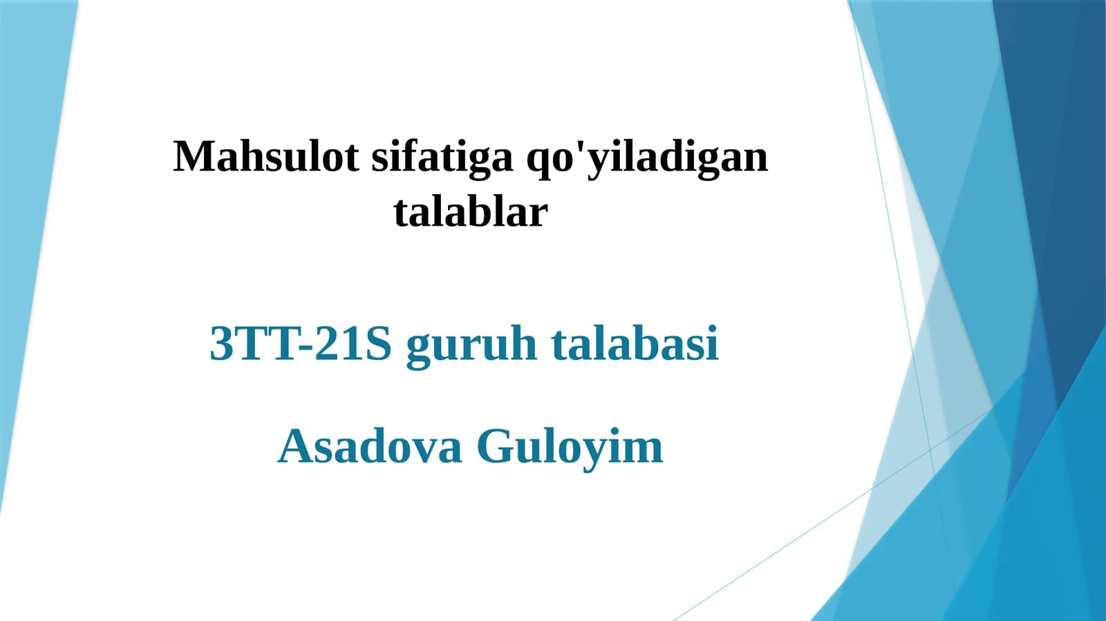 3TT-21S guruhi talabasi