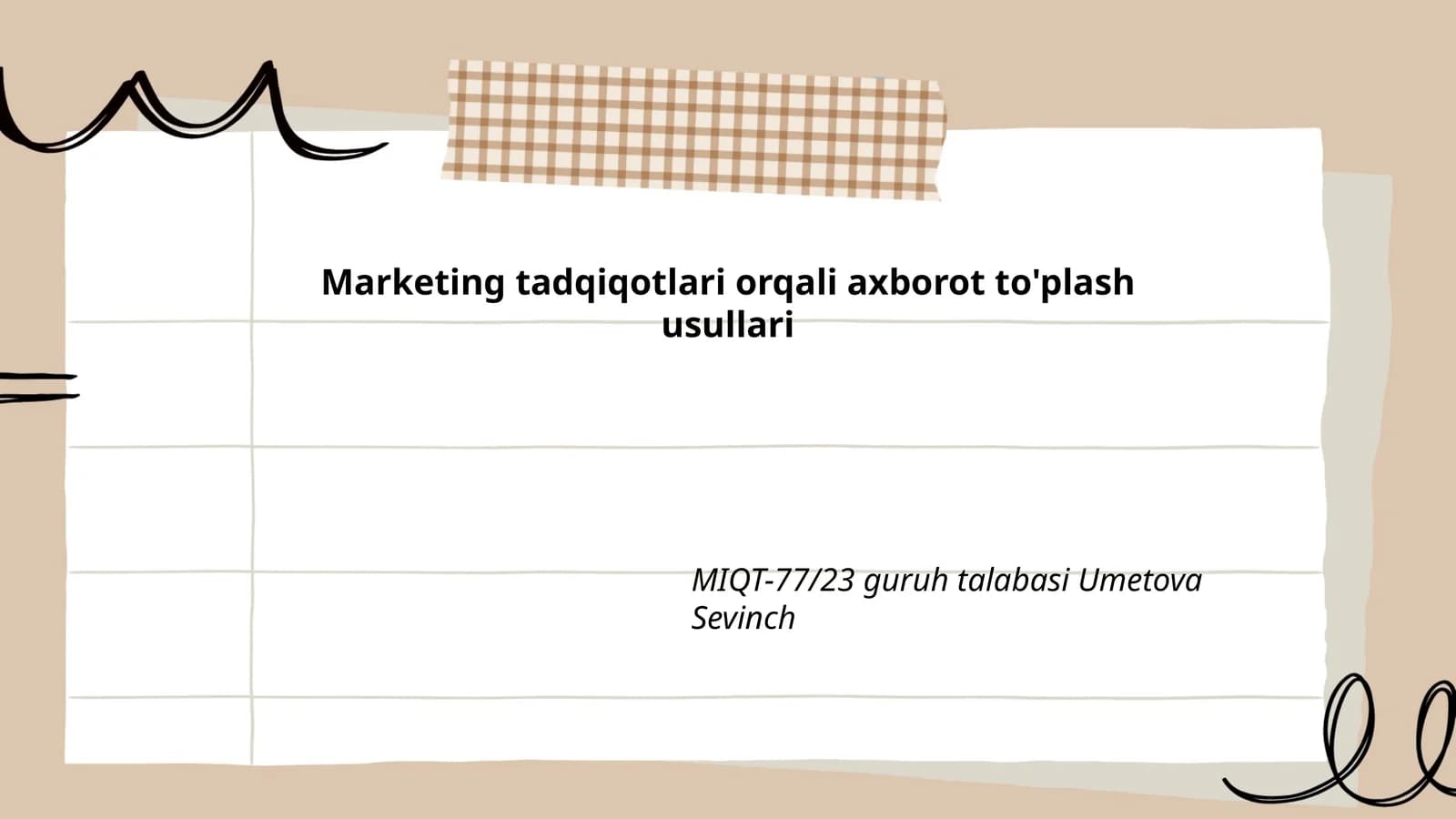 Bozor tadqiqotlari metodologiyalari