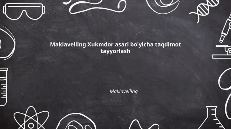 Makiavelling Xukmdor asari