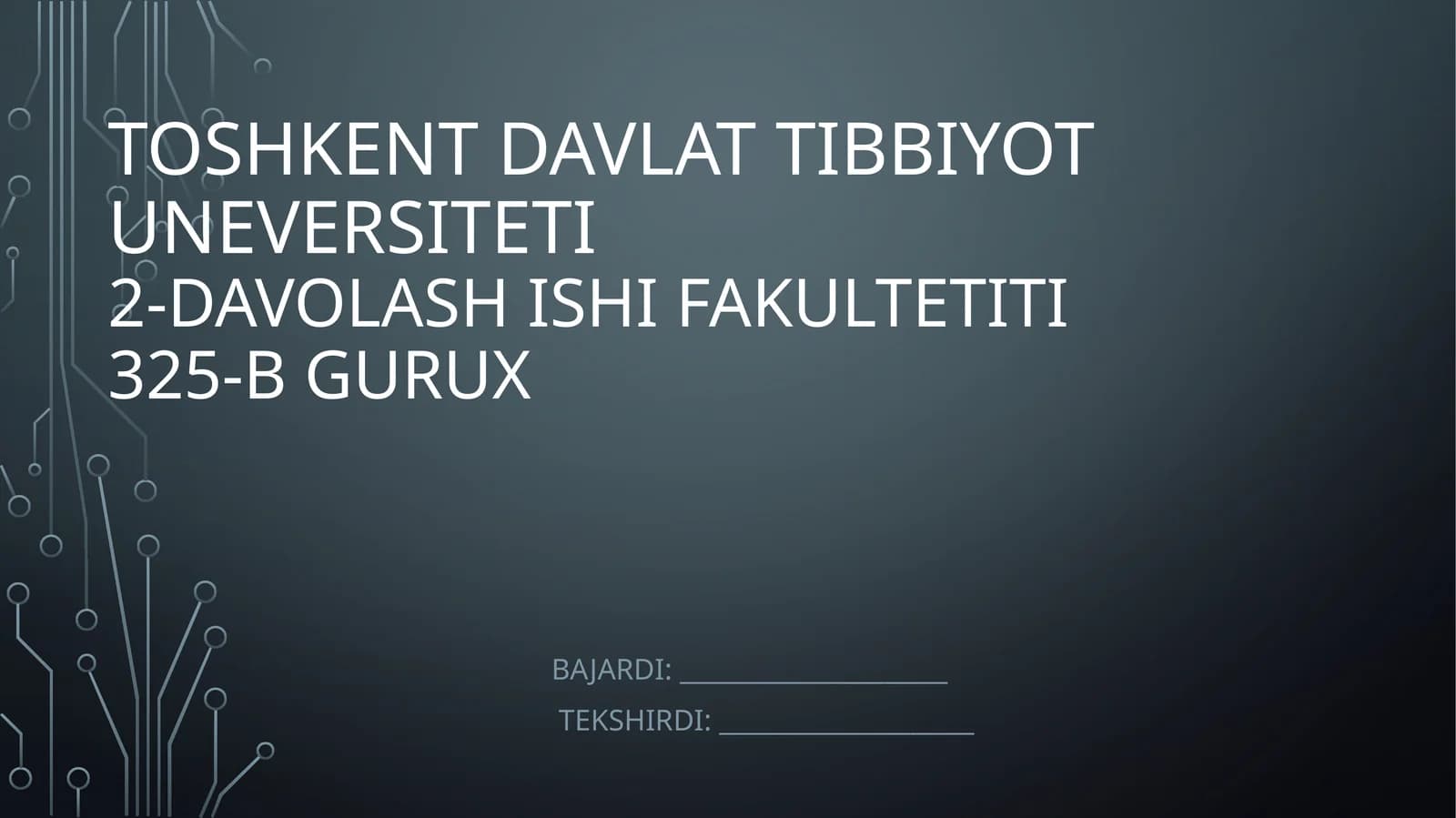 O’pkaning rentgenalogik tekshiruvi