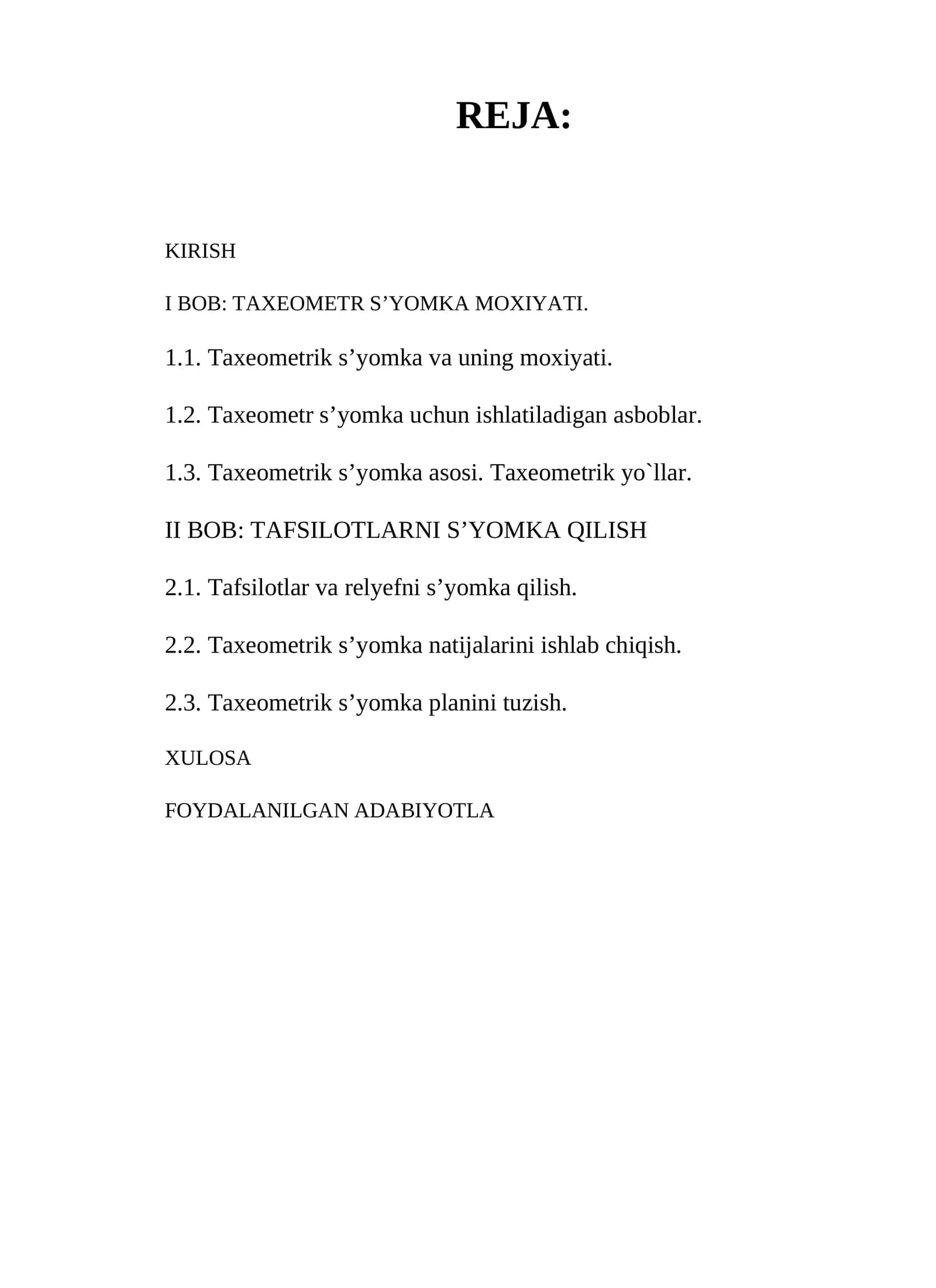 Taxeometriya