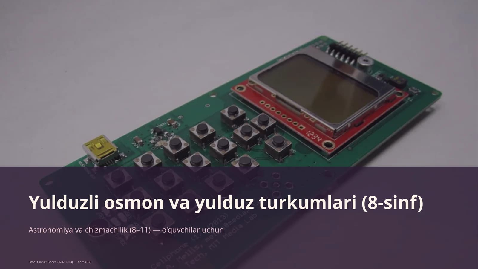 Yulduzli osmon va yulduz turkumlari (8-sinf)