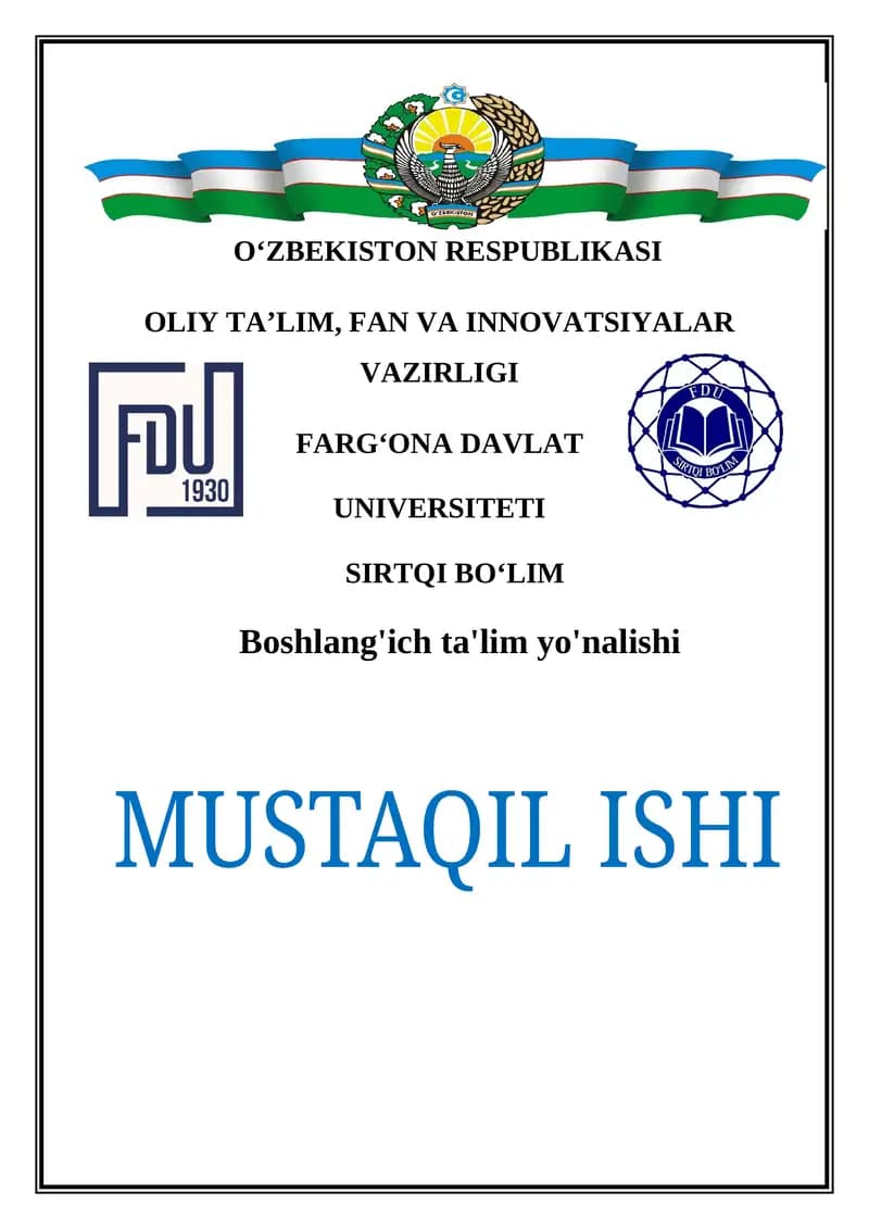 Mavzu: Badiiy asar tahlilida pedagogik texnologiyalardan foydalanish