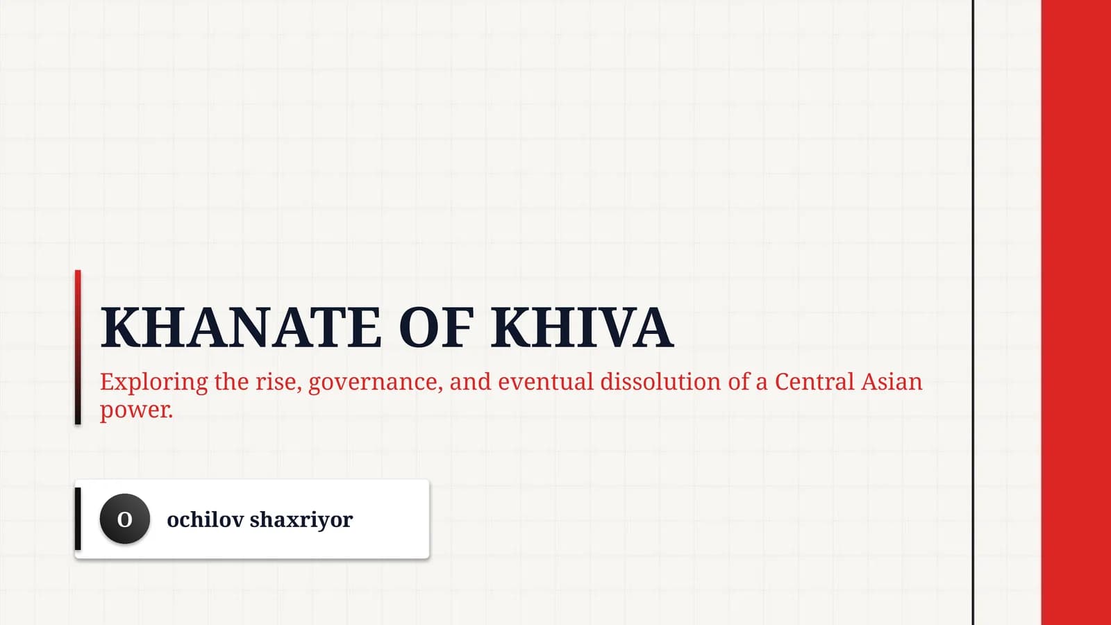 Khanate of khiva