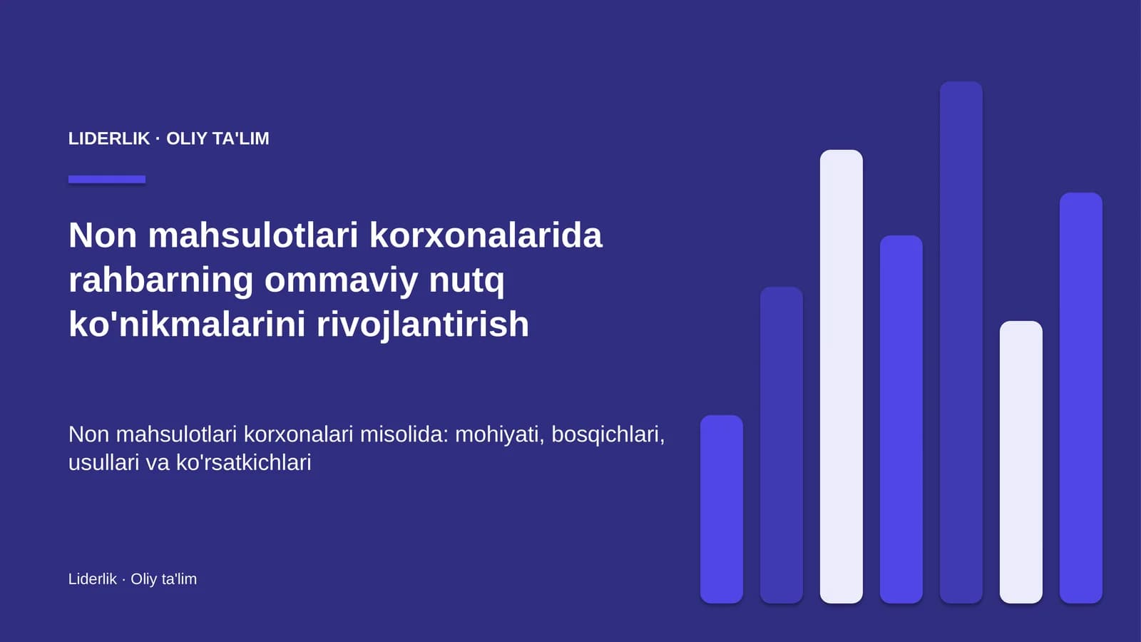 non mahsulotlari korxonalarida rahbarning ommaviy nutq ko'nikmalarini rivojlantirish 5333