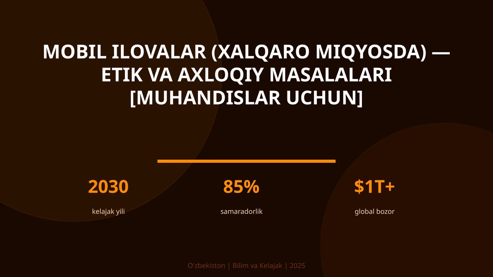 Mobil ilovalar (xalqaro miqyosda) — etik va axloqiy masalalari [muhandislar uchun]