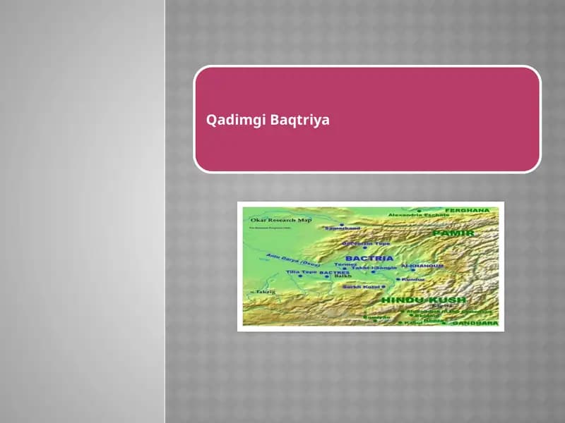 Qadimgi Baqtriya