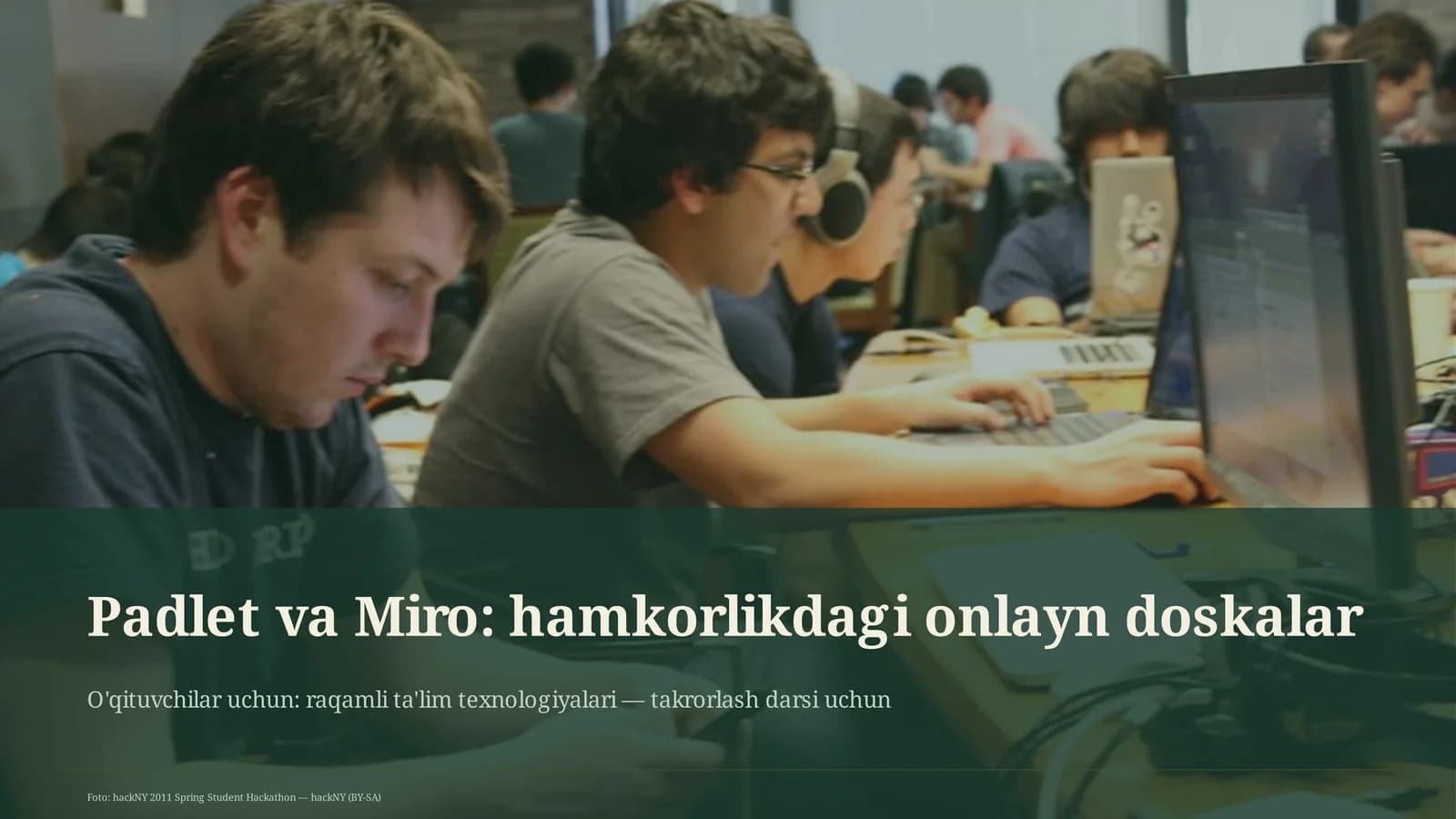 Padlet va Miro: hamkorlikdagi onlayn doskalar