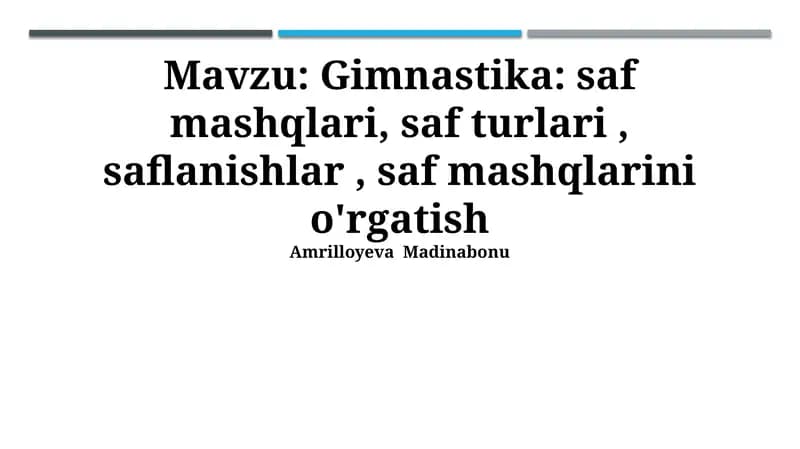 Gimnastika
