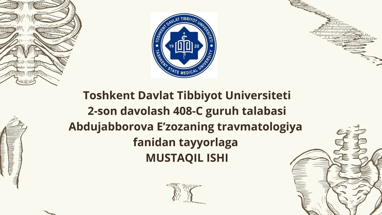 Ko'krak qafasi va yelka kamari shikastlanishlari. Bolalarda ko'krak qafasi shikastlanishlari, o'ziga xosligi. Kattalar va bolalarda yelka suyagi va yelka bo'g'imini shikastlanishlari.