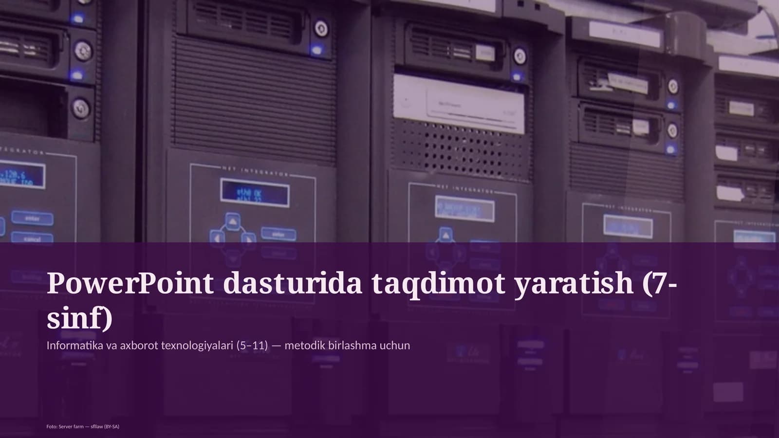 PowerPoint dasturida taqdimot yaratish (7-sinf)