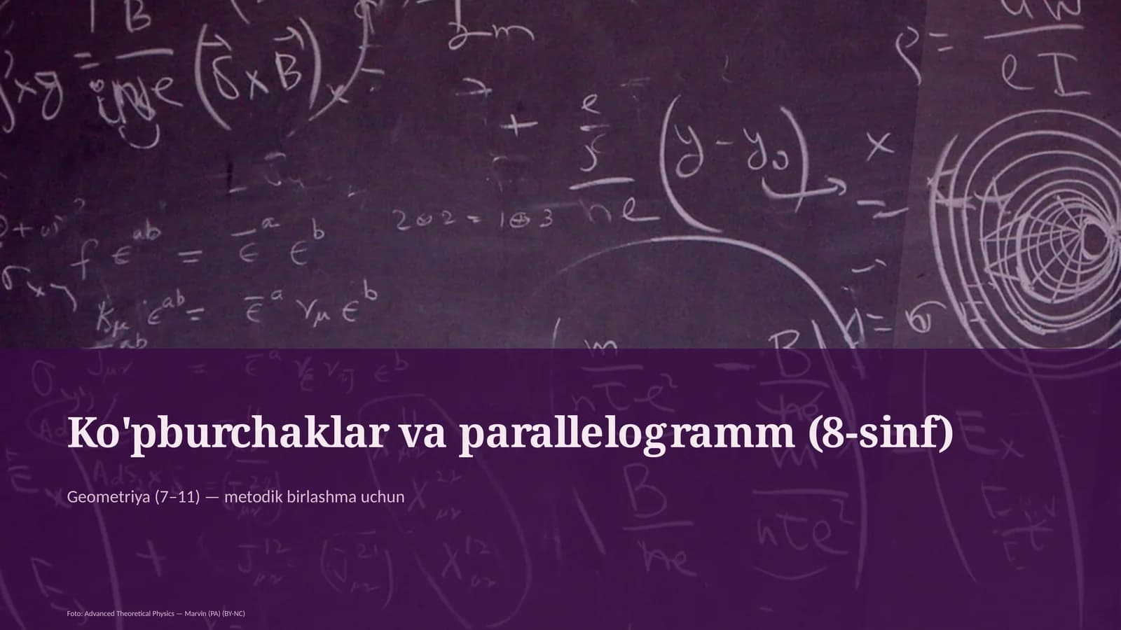 Ko'pburchaklar va parallelogramm (8-sinf)