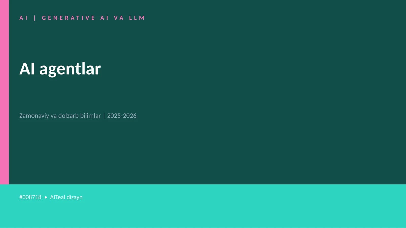 GENERATIVE AI VA LLM